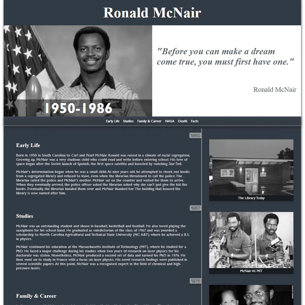 tribute screenshot